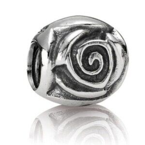 Pandora Sterling Silver Rose Bud Charm Bead 790394 ALE 925